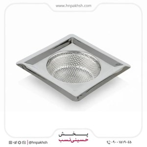 صافی سینک 4 گوش پانچ استیل خارجی