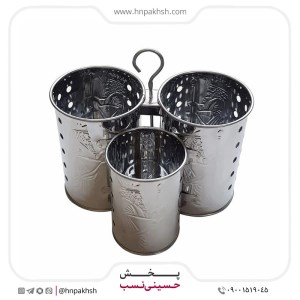 جا قاشقی 3 قلو استیل