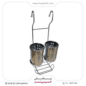 جا قاشقی 2 قلو اسکاج دار استیل