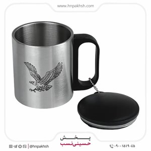 لیوان استیل درب دار